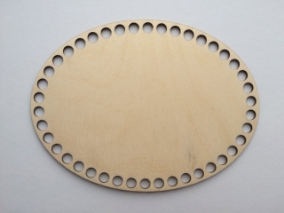 YarnMellow Dřevěné dno na košík ovál 20x15cm