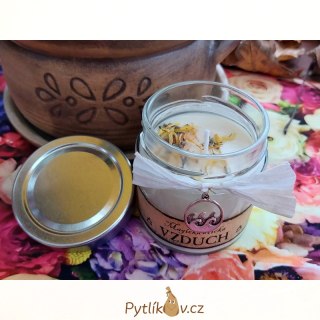 Magická svíčka ze sojového vosku Živel vzduch