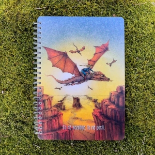 Duhová kočka Letící drak Blok A5 čistý