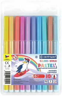Centropen Popisovač 7550/12 pastelový ergo 12 kusů 1mm