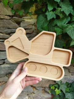 Dřevokaz Dřevěná miska Bagr impregnace Osmo