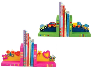 Dřevěné zarážky na knihy 13x14cm 2 kusy 21551