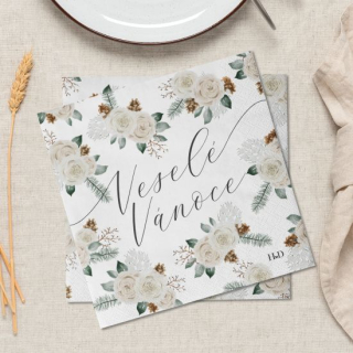 Housedecor Ubrousky - Veselé Vánoce (20 ks)