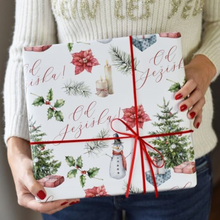 Housedecor Vánoční balící papír 0,7x1m - Od Ježíška