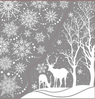 Housedecor Samolepka rohová bílá s glitry 30 x 38 cm