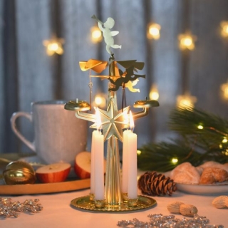 Housedecor Andělský kolotoč Andělské zvonění - Zlaté