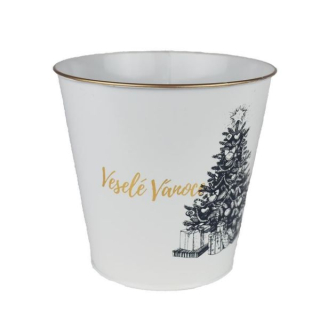 Housedecor Vánoční květináč - 16x15cm