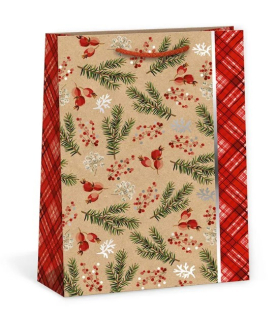 Dárková vánoční taška Argus T4/T4N NATUR 18x24cm