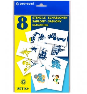 Centropen Šablony pro foukací fixy 9996 Pro kluky