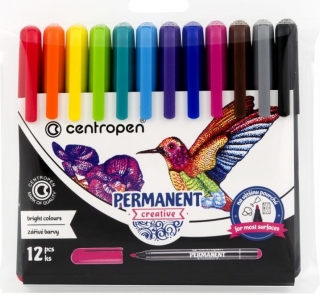 Centropen popisovač Permanent creative 2896/12 2mm 12 ks