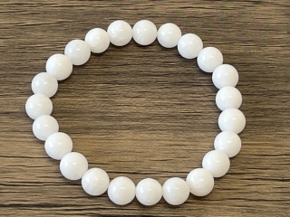 Náramek Jadeit bílý 8mm