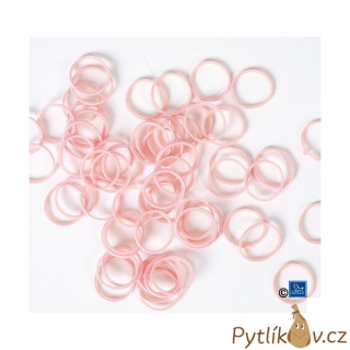Latexové gumičky - růžová 100ks/10mm