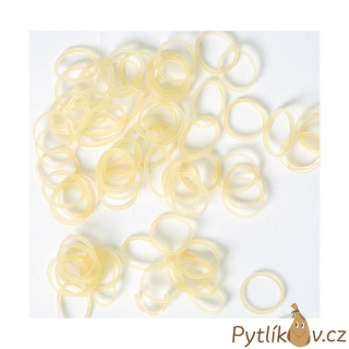 Latexové gumičky - bílá 100ks/10mm
