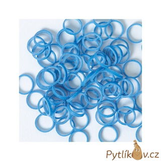 Latexové gumičky - modrá 100ks/7mm