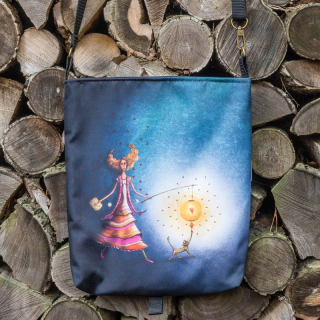 Duhová kočka Crossbody taška Hravost