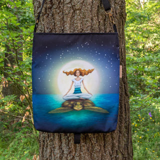 Duhová kočka Crossbody taška Samota