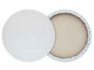 Plátno na rámu 40cm kulaté 280g/m2 bílé