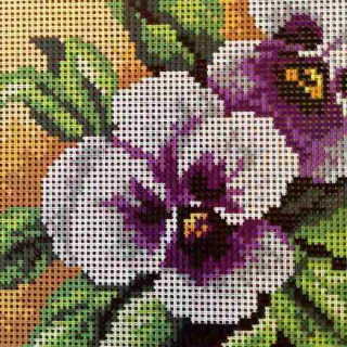 Předloha vyšívací Maceška 15x15cm