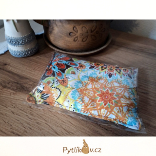 Třešňový polštářek hřejivý/chladivý 13x17 cm - mandala