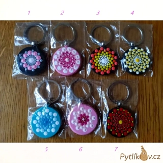 Klíčenka - mandala 4 cm
