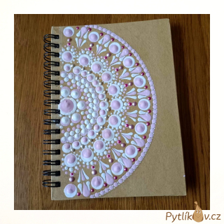 Zápisník linkovaný mandala A6