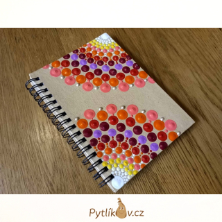 Zápisník linkovaný mandala A6