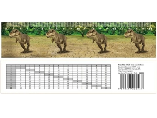 Pravítko 20cm 3D obrázek s násobilkou-rex 183