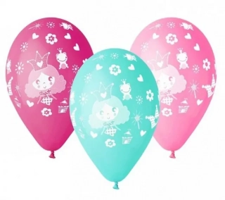 Balónky princezny 30cm 5ks Gemar
