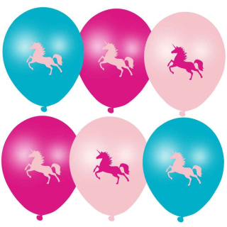 Arpex Nafukovací balónky, jednorožci 28 cm 6 kusů