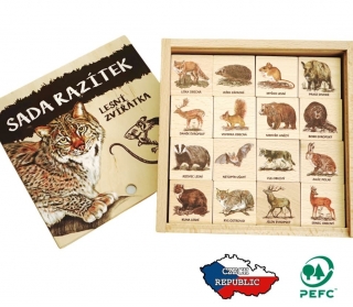 Lesní svět Razítka Lesní zvířátka