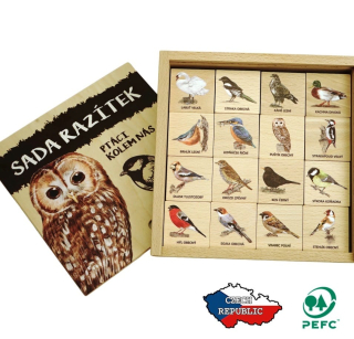 Lesní svět Razítka Ptáci kolem nás