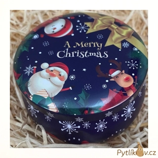 Sójová svíčka vánoční s dřevěným knotem Svařené víno 90g