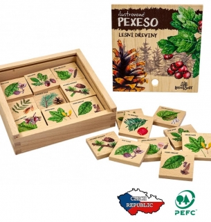 Lesní svět Pexeso klasické Lesní dřeviny
