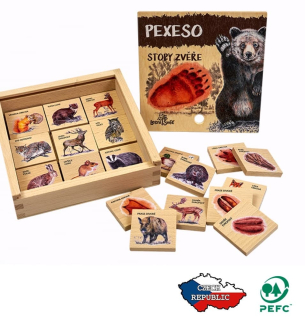 Lesní svět Pexeso klasické Po stopách zvěře