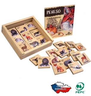 Lesní svět Pexeso klasické Lesní zvířátka