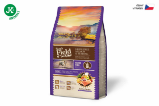 Sam's Field Grain Free Salmon & Herring, superprémiové granule pro psy všech velikostí a plemen (Sams Field bez obilovin)