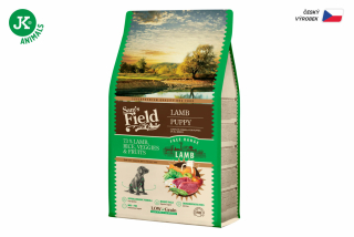 Sam's Field Low Grain Puppy Lamb - Free Range, superprémiové granule pro štěňata s jehněčím z volného chovu (Sams Field bez pšenice)