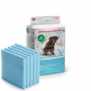 JK ANIMALS Premium Dog Pads 60×90 cm, 10 ks – absorpční podložky pro psy a štěňata