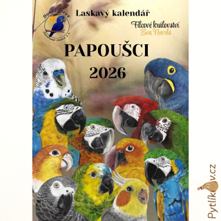 Nástěnný kalendář Papoušci 2026 A3