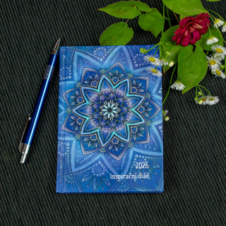 Duhová kočka Minidiář pro ženy – Mandala 2026