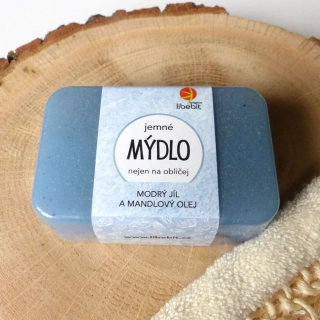 Libebit Jemné mýdlo MODRÝ JÍL a MANDLOVÝ OLEJ 85g