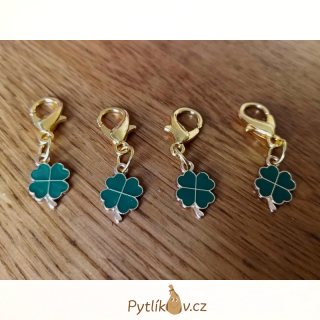 Přívěsek na klíče/kabelku/batoh Čtyřlístek