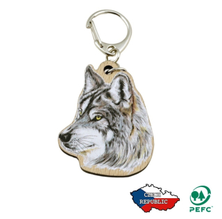 Lesní svět Přívěsek na klíče zvíře Vlk