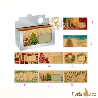 Vánoční papírová obálka DL NATUR 1083 Argus