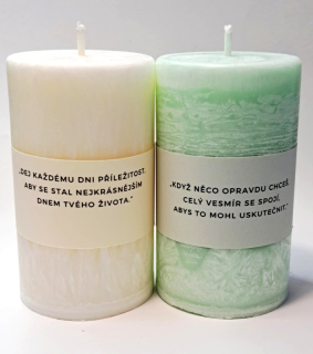 Svíčka z palmového vosku 260g Muškát