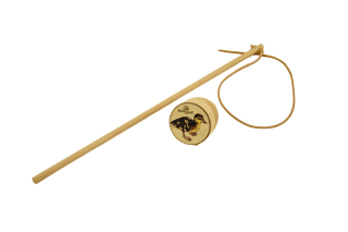 Lesní Dřevěná káča s bičíkem Kachně