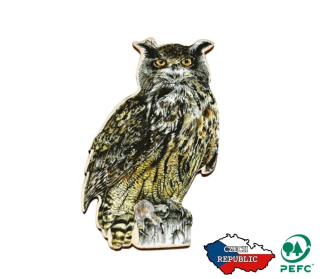 Lesní svět Magnet tvar Výr