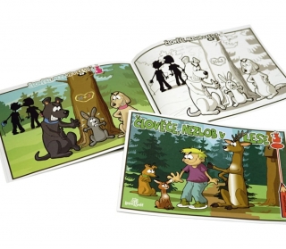 Lesní svět Papírová omalovánka Člověče, nezlob v lese