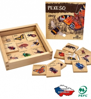 Lesní svět Pexeso klasické Z říše hmyzu