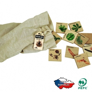 Lesní svět Pexeso Poznávací Malé Lesní dřeviny